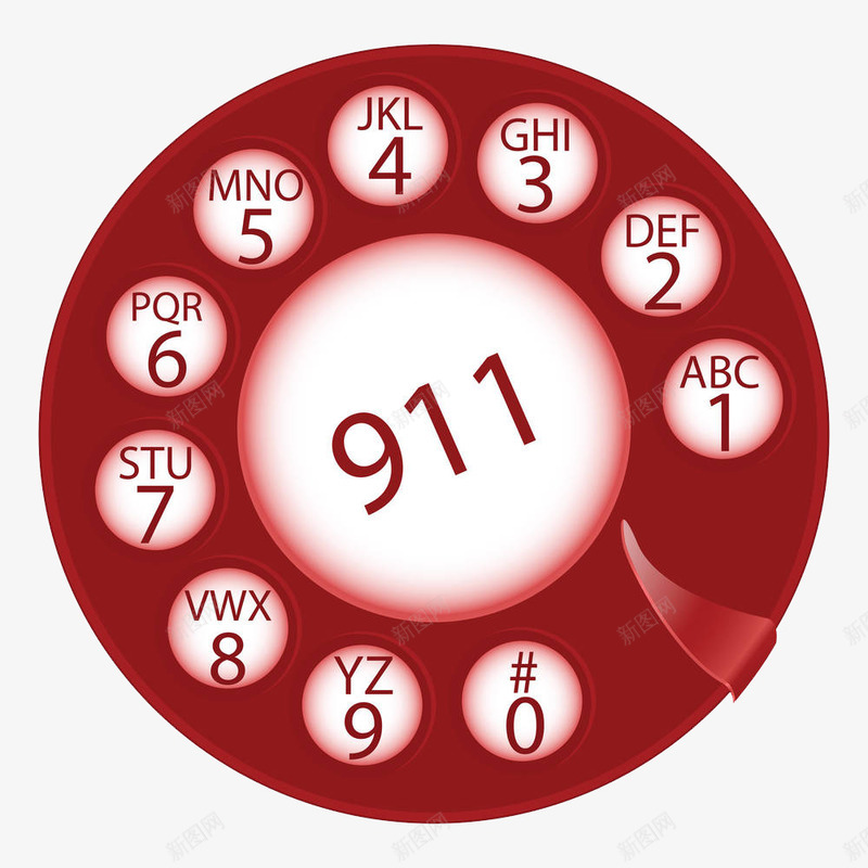 老式电话拨打911png免抠素材_88icon https://88icon.com 卡通手绘 听电话 手机 打电话 拨号界面 拨打 接听 电话 界面 联系设备 通信 通信设备