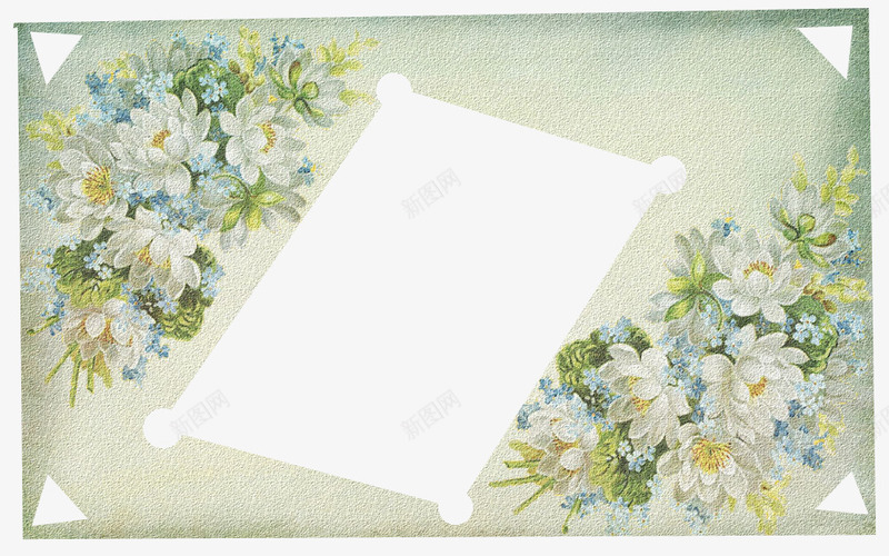 背景png免抠素材_88icon https://88icon.com 小清新 相片框 花纹 边框