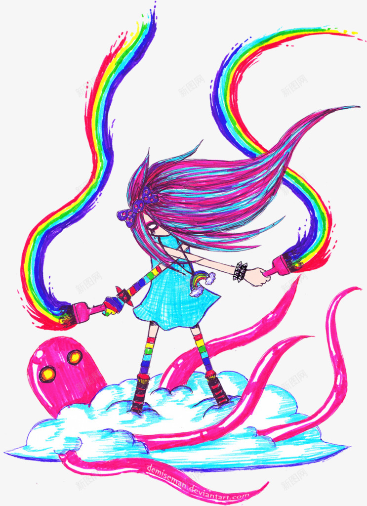 彩色神秘骷髅人物png免抠素材_88icon https://88icon.com 人物 彩色 神秘 骷髅
