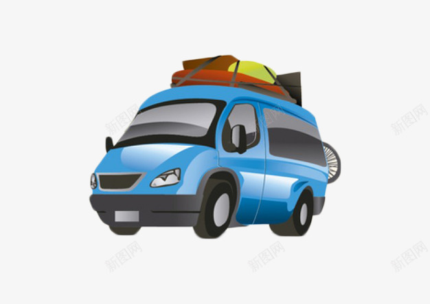 装行李的蓝色小车png免抠素材_88icon https://88icon.com 小车 搬家 旅游 箱包 行李 车载行李