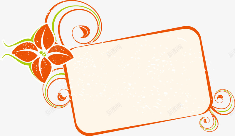 花框架插图矢量图eps免抠素材_88icon https://88icon.com 框架 花框架 矢量图