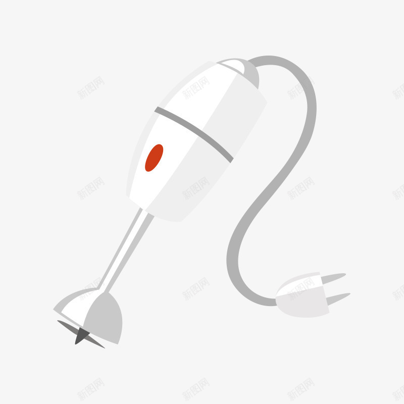 生活用品厨房用品png免抠素材_88icon https://88icon.com 厨房用品 搅碎机 生活用品 电器 白色 红色