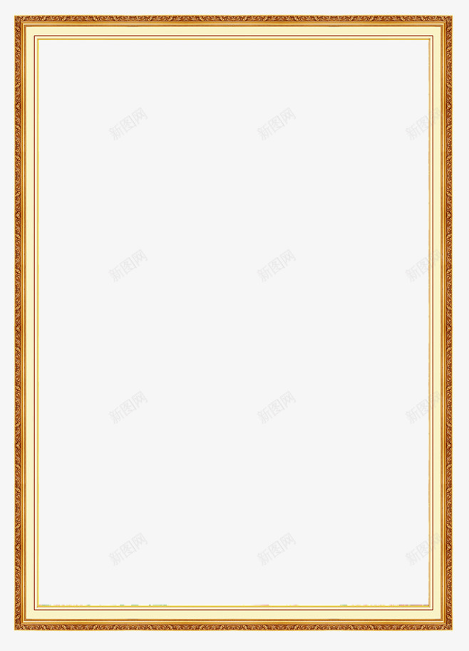 金色装饰框架png免抠素材_88icon https://88icon.com 框架 装饰 金色