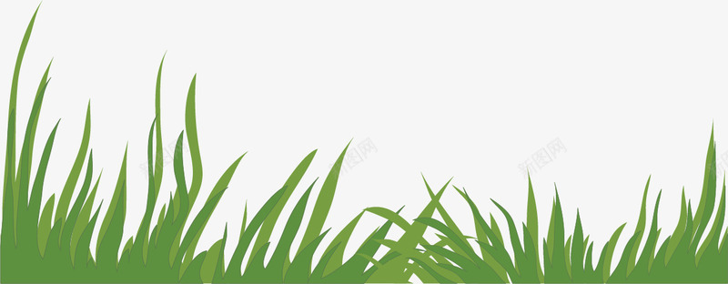 手绘草丛矢量图ai免抠素材_88icon https://88icon.com 手绘 绿色 草丛 矢量图