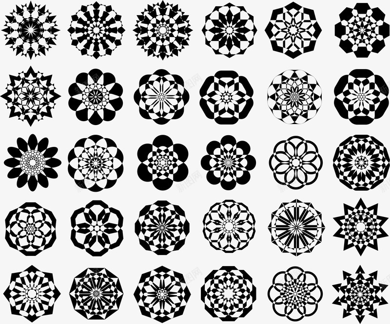 几何花纹纯色矢量图ai免抠素材_88icon https://88icon.com 几何 剪影 素材 纯色 花纹 矢量图