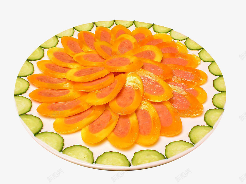 鸭黄金钱肉png免抠素材_88icon https://88icon.com 中华美食 传统美食 特色香肠金钱肉 美味凉菜 餐饮美食