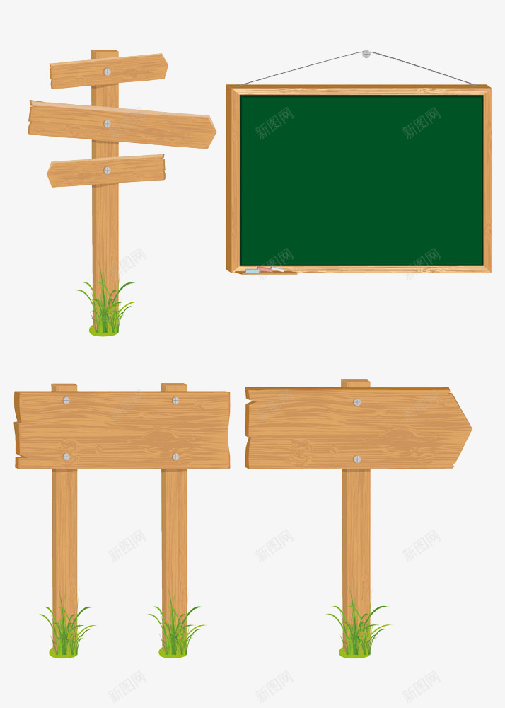 黑板和指路牌png免抠素材_88icon https://88icon.com 告示 指路牌 黑板