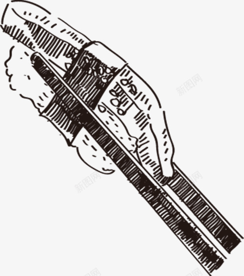 手绘插图筷子夹起的寿司png免抠素材_88icon https://88icon.com 厚蛋烧 夹食物 寿司 手绘插图 筷子 紫菜