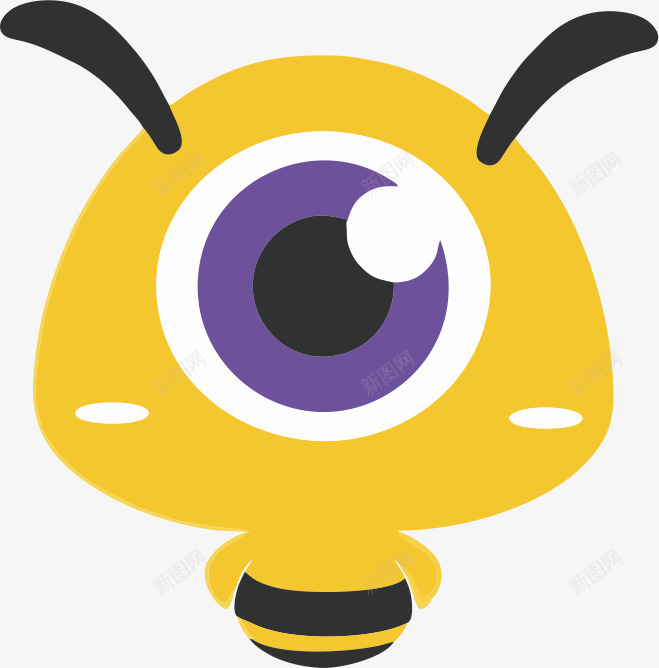 恒大小蜜蜂png免抠素材_88icon https://88icon.com 家装 小蜜蜂 恒大 恒腾蜜家 黄色