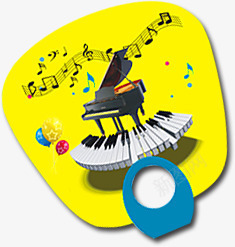 摄影黄色钢琴手绘图png免抠素材_88icon https://88icon.com 摄影 绘图 钢琴 黄色