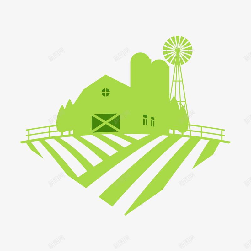 农场缩影矢量图ai免抠素材_88icon https://88icon.com 农场 缩影 草绿色 矢量图