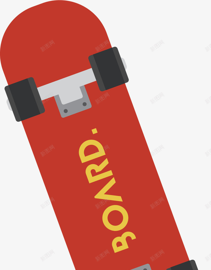 红色涂抹纯色滑板png免抠素材_88icon https://88icon.com 四轮滑板 涂抹滑板 滑板 矢量扁平滑板 竞技滑板 红色 纯色滑板