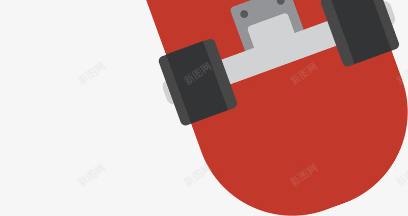 红色涂抹纯色滑板png免抠素材_88icon https://88icon.com 四轮滑板 涂抹滑板 滑板 矢量扁平滑板 竞技滑板 红色 纯色滑板