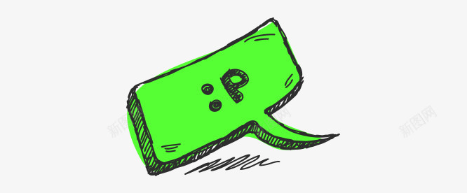 手写装饰p对话框png免抠素材_88icon https://88icon.com 手写 装饰p对话框