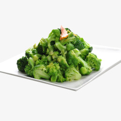 产品实物食物清炒西兰花png图片下载 产品实物食物清炒西兰花素材