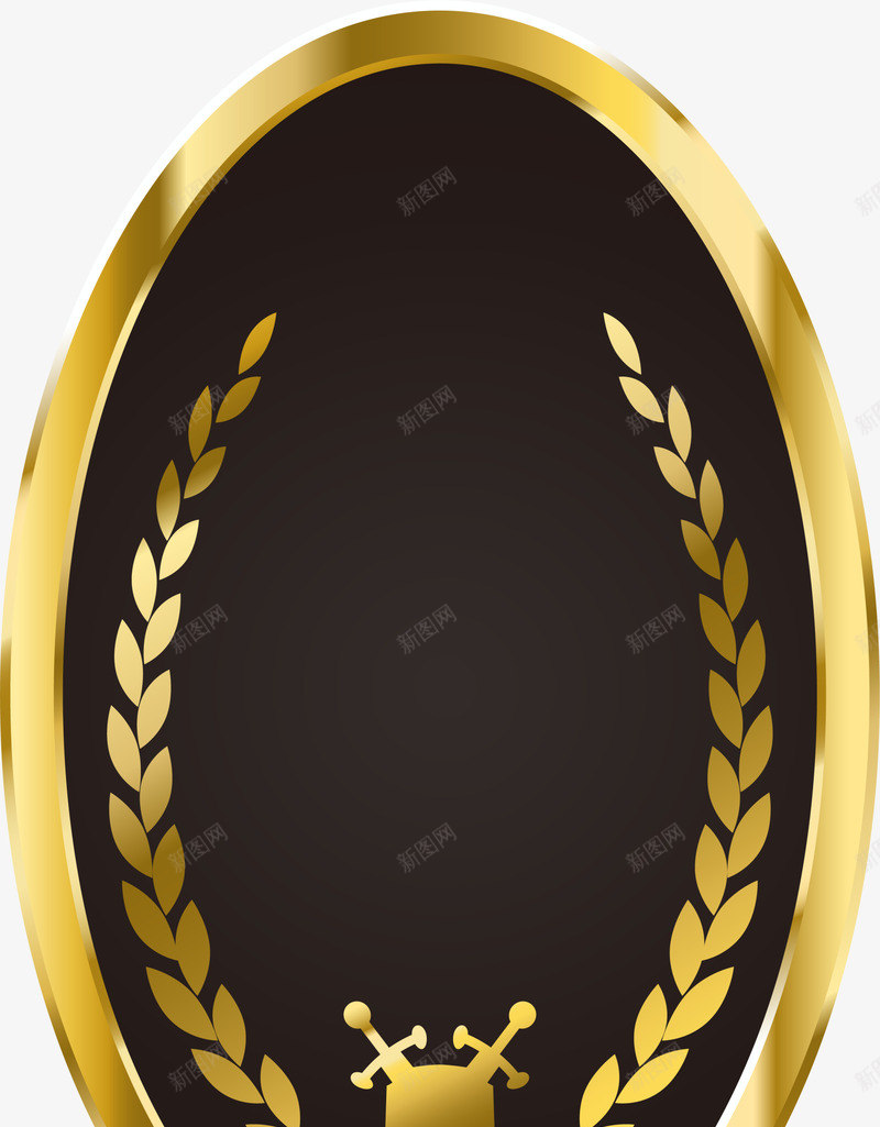 金色稻穗标签png免抠素材_88icon https://88icon.com 图案 尊贵 标签 稻穗 稻谷 装饰图案 金色