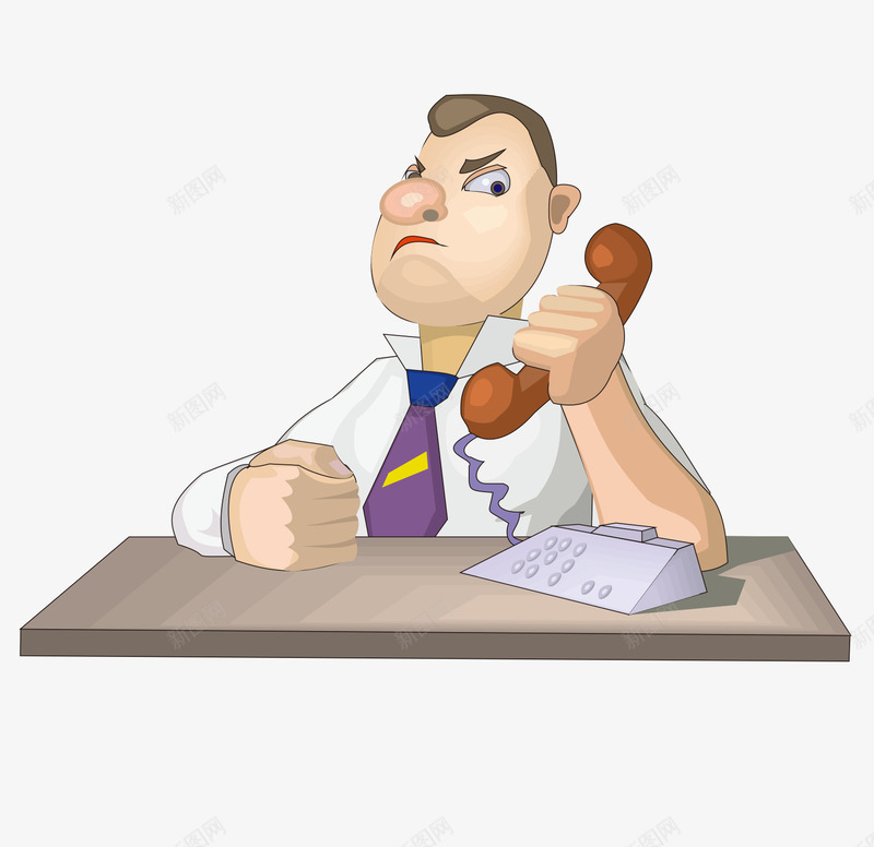 卡通漫画人物png免抠素材_88icon https://88icon.com 前台 卡通 员工 接电话 柜员 漫画人物 漫画男性 电话 职员 话务员