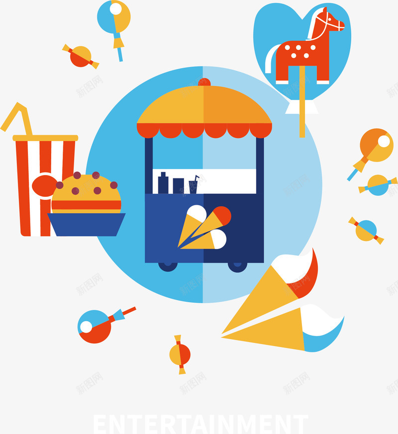 手绘汉堡套餐png免抠素材_88icon https://88icon.com 创意 卡通 可爱 套餐 彩色 手绘图 汉堡 简单