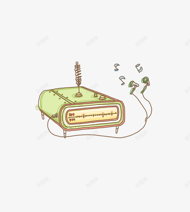 卡通手绘录音机png免抠素材_88icon https://88icon.com 卡通 可爱 录音机 手绘 童趣