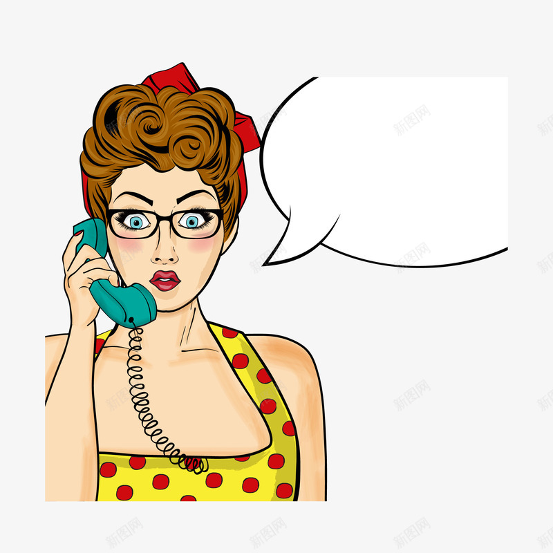 卡通打电话的女人矢量图eps免抠素材_88icon https://88icon.com 卡通女人 可爱女人 女人 对话框 打电话 电话 白色 白色对话框 矢量图