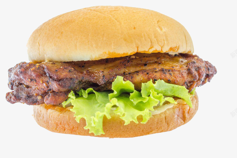 汉堡里的鸡腿png免抠素材_88icon https://88icon.com 卤肉 卤鸡腿 吃的 汉堡 肉 食物 鸡肉 鸡腿