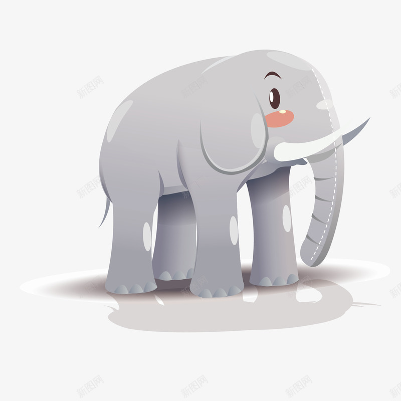 灰色大象png免抠素材_88icon https://88icon.com 大象 灰象 设计