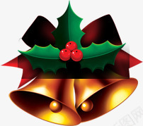 手绘圣诞节铃铛装饰png免抠素材_88icon https://88icon.com 圣诞节 装饰 铃铛