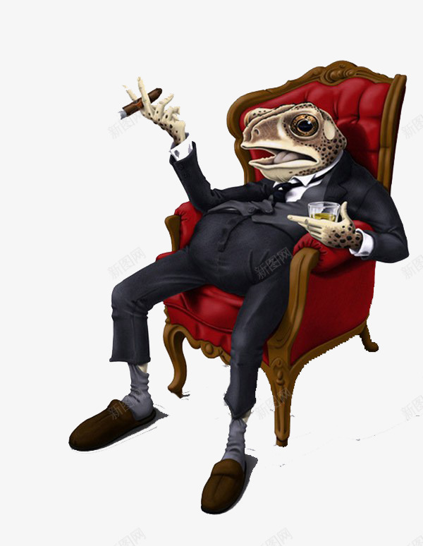 3d插画青蛙psd免抠素材_88icon https://88icon.com 3d 大老板 插画 青蛙