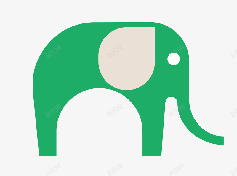 大象矢量图eps免抠素材_88icon https://88icon.com 动物 大象 扁平化 矢量素材 矢量图