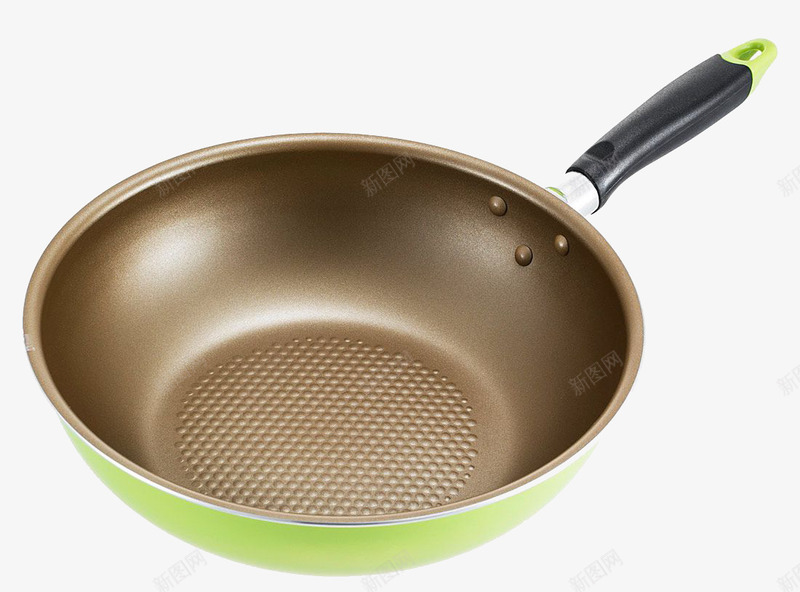 厨房用具png免抠素材_88icon https://88icon.com 厨具产品实物 圆锅 炒菜 绿色 菜锅 铁锅