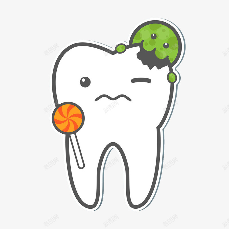 被虫吃的牙齿png免抠素材_88icon https://88icon.com 爱护牙齿 牙齿跟虫子 虫蛀牙