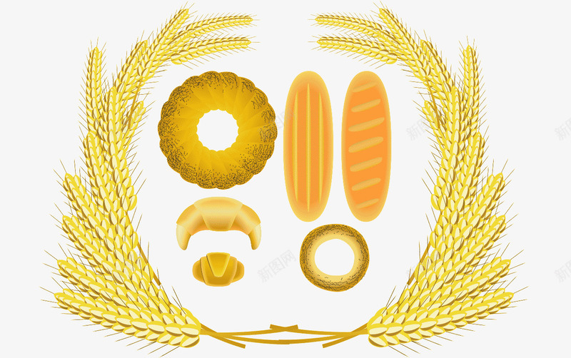 全麦早餐png免抠素材_88icon https://88icon.com 五谷 早餐 油条 面包 麦穗