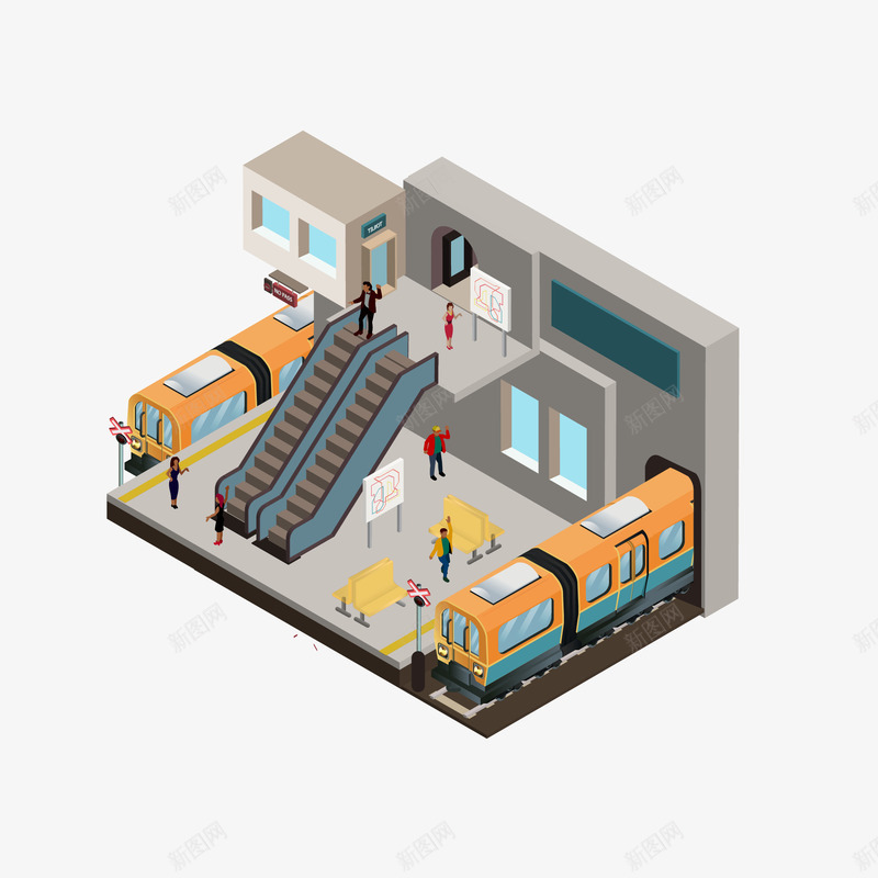 卡通商城png免抠素材_88icon https://88icon.com PNG图 PNG图下载 创意卡通 卡通 卡通插图 商场内部 商城 插图