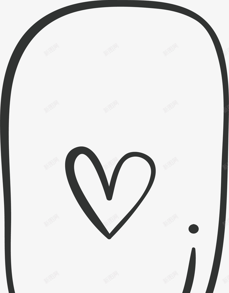 手绘爱心气泡png免抠素材_88icon https://88icon.com 对话框 手绘对话框 手绘气泡 气泡 矢量png 表达爱意