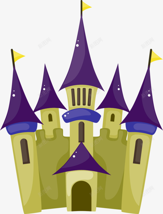紫色暗黑系列城堡png免抠素材_88icon https://88icon.com 儿童 公主 卡通 城堡 王子 王子和公主