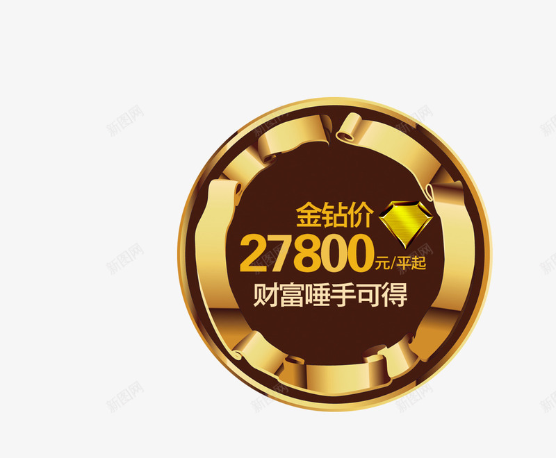 优惠价格标签png免抠素材_88icon https://88icon.com 价格标签 优惠 标签 金融 金黄色