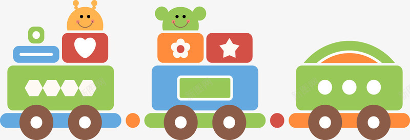 卡通可爱小火车png免抠素材_88icon https://88icon.com 卡通 可爱 小火车