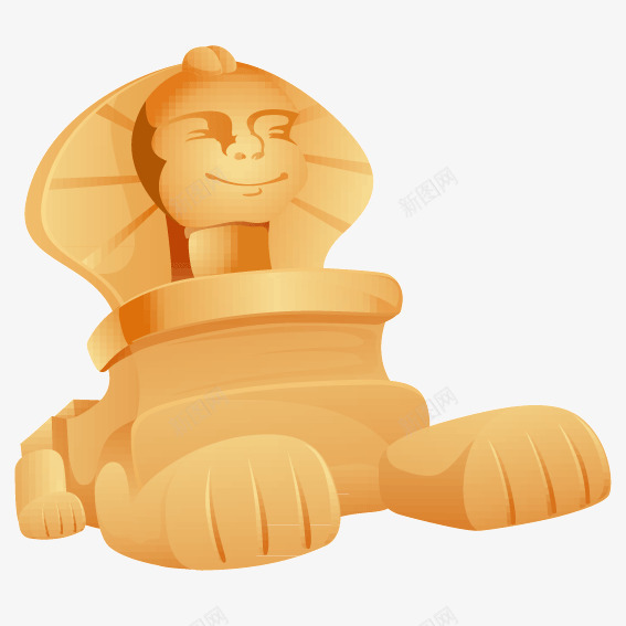 人面狮身兽png免抠素材_88icon https://88icon.com 卡通手绘 古希腊神话 埃及 埃及王的象征