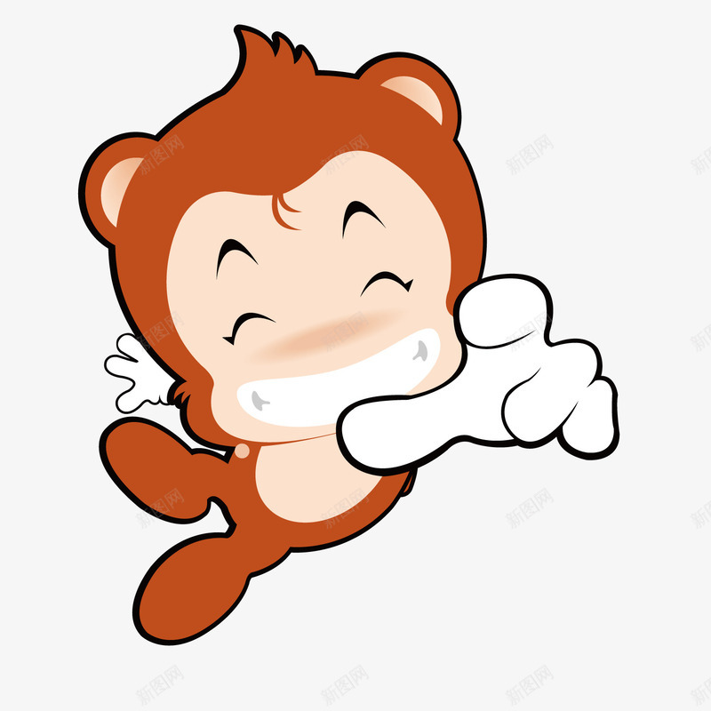 抓东西的小猴png免抠素材_88icon https://88icon.com 伸手 可爱 猴子