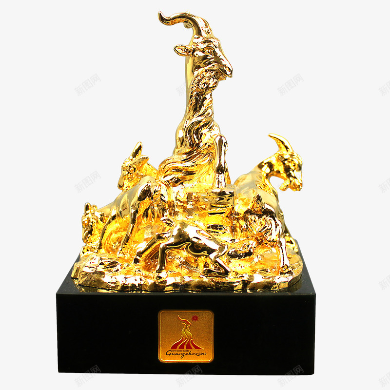 亚运徽宝纪念品png免抠素材_88icon https://88icon.com 工艺摆件 装饰摆件 金色