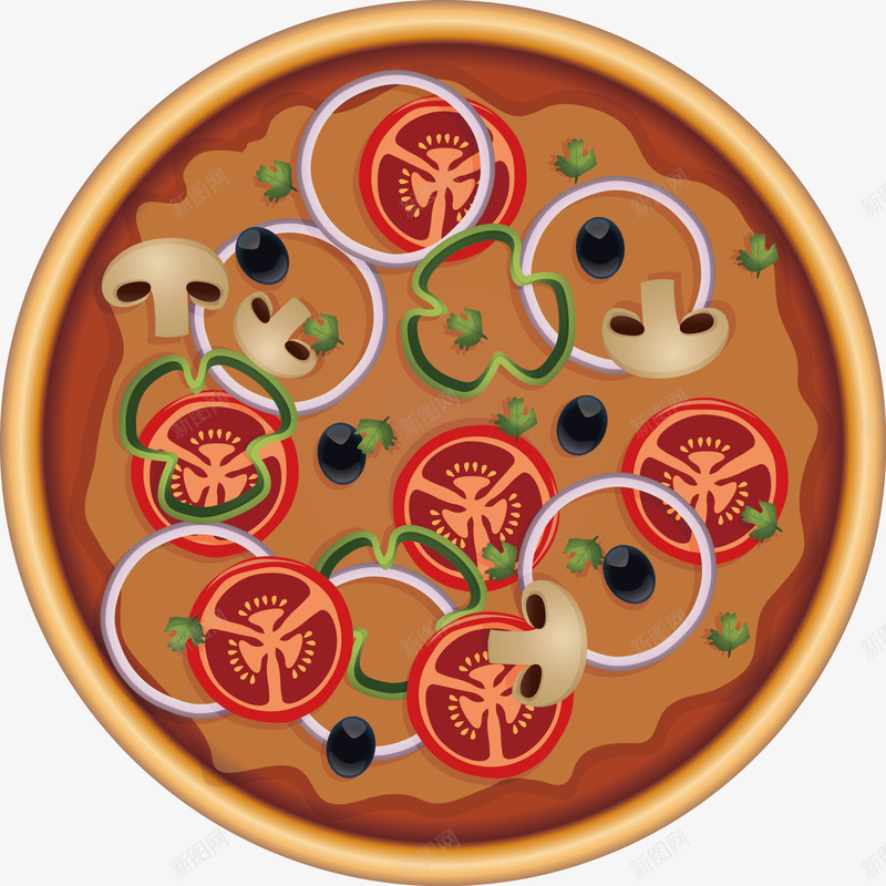 大份披萨png免抠素材_88icon https://88icon.com 享受 吃饭 和面 家人 聚餐