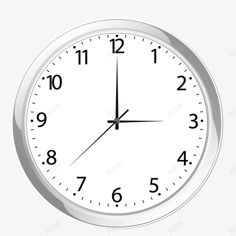 挂式钟表矢量图eps免抠素材_88icon https://88icon.com 挂式 挂表 时间 钟表 矢量图