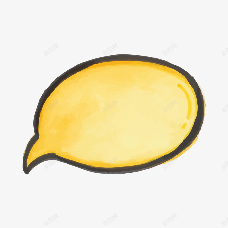 水墨风格对话框png免抠素材_88icon https://88icon.com 对话框 文本框 水墨方框边 水墨风格 黄色框