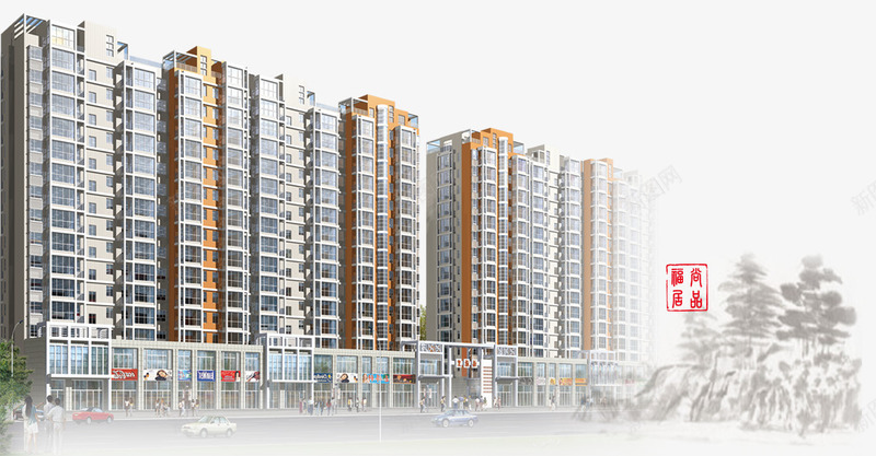 建筑高楼大夏png免抠素材_88icon https://88icon.com 中国风 产品实物 建筑行业 高楼大夏