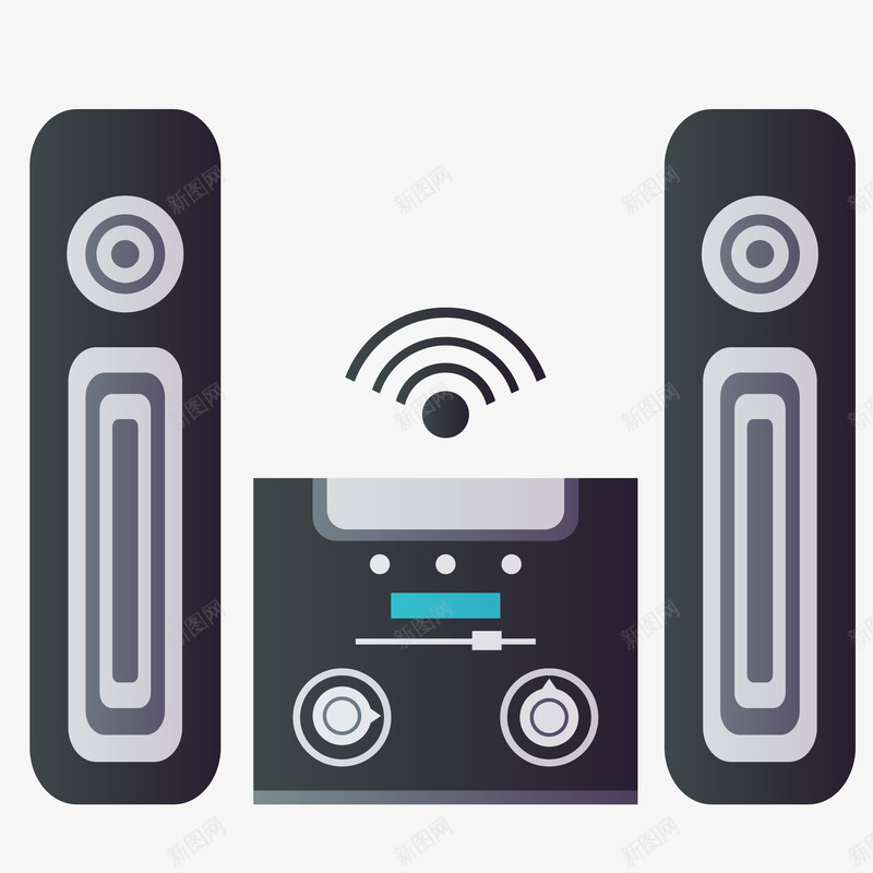 智能电子设备png免抠素材_88icon https://88icon.com 卡通 扁平化 智能电子化 电子设备 音乐播放器