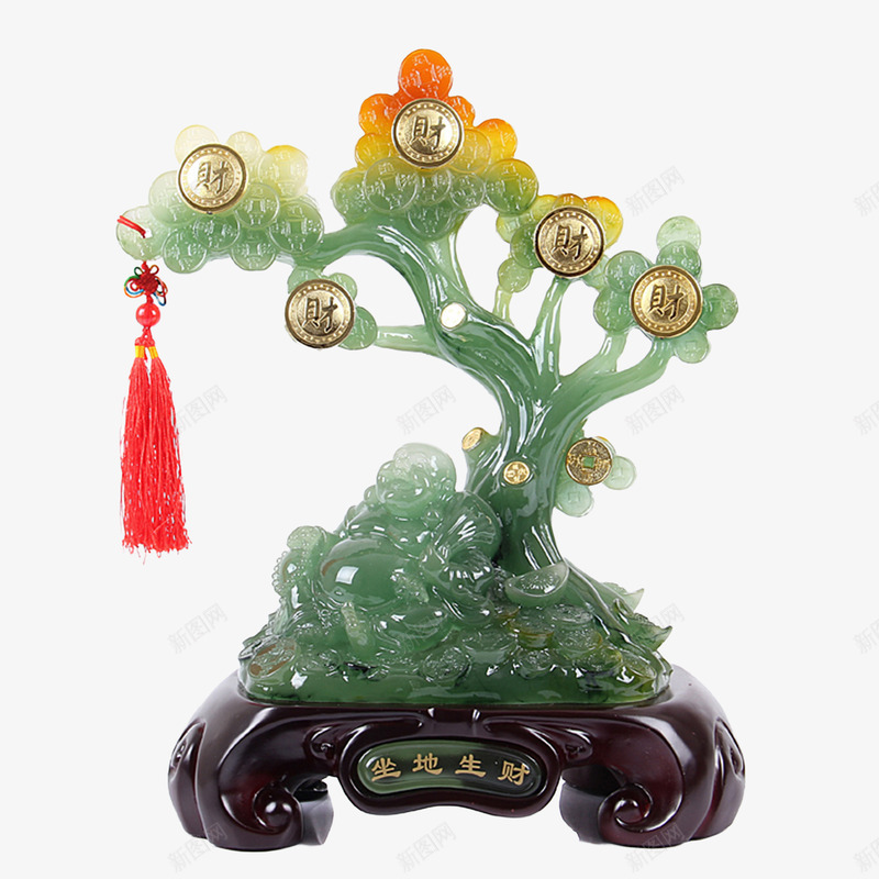 坐地生财摆件png免抠素材_88icon https://88icon.com 开运 摆件 玉树摆件 玉质摆件 风水