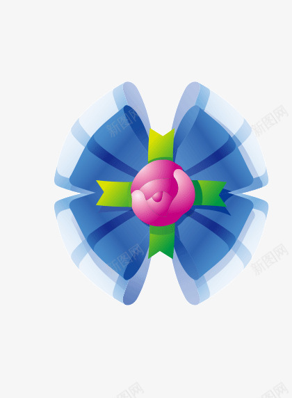 领带结png免抠素材_88icon https://88icon.com 蓝色 蝴蝶结 领带