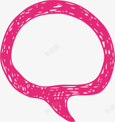 玫红色线条对话框矢量图ai免抠素材_88icon https://88icon.com AI 卡通 可爱 对话框 手绘 枚红色 线条 矢量图