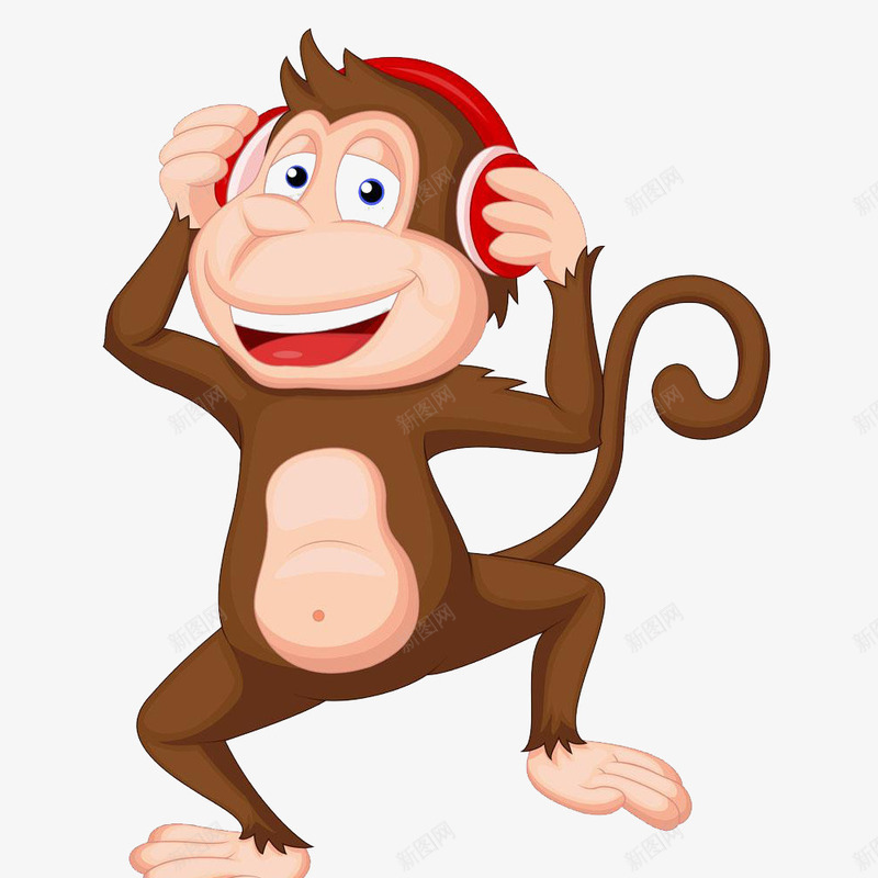 听音乐的猴子png免抠素材_88icon https://88icon.com 卡通可爱表情 卡通猴子 可爱表情 听音乐的猴子 喜欢的 喜爱的 惹人喜爱 惹人爱