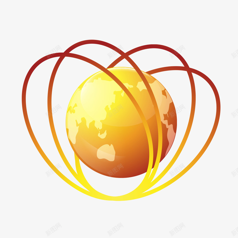 炫酷金黄地球png免抠素材_88icon https://88icon.com 地球 炫酷 炫酷地球 金黄 金黄地球